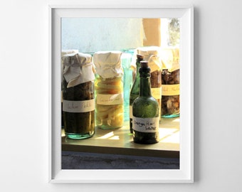 Kitchen Art Print, Food Photography, Country Kitchen Print, Printable Photo, Kitchen Decor