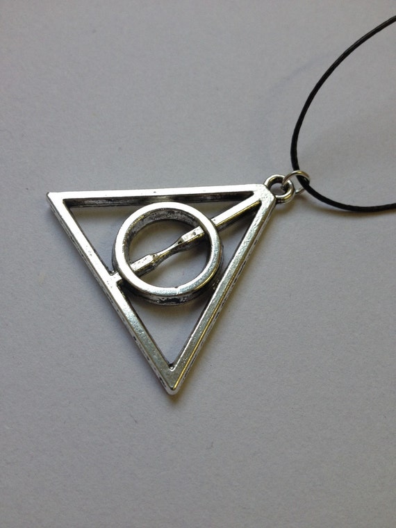 Deathly Hallows Charm Necklace by TheGeminiEmporium on Etsy