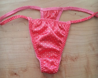 Items similar to Silk Thong Panty - Lingerie - Zooey Deschanel Inspired ...