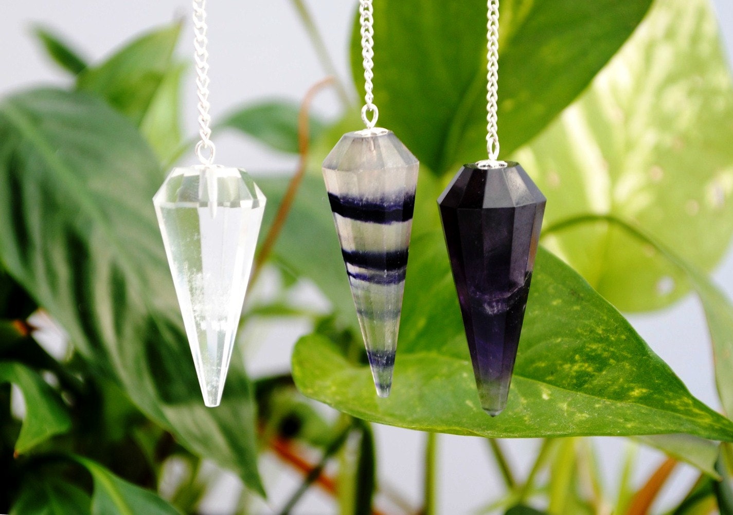 3pcs. Crystal Pendulum set Perfect for Crystal by peoplecrystals