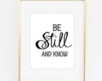 Be still and know that i am god | Etsy