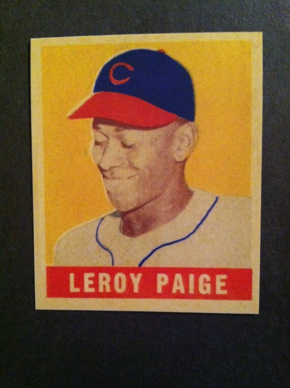 1949 Leaf 8 Leroy Satchel Paige Rookie Reprint by SupremeCards