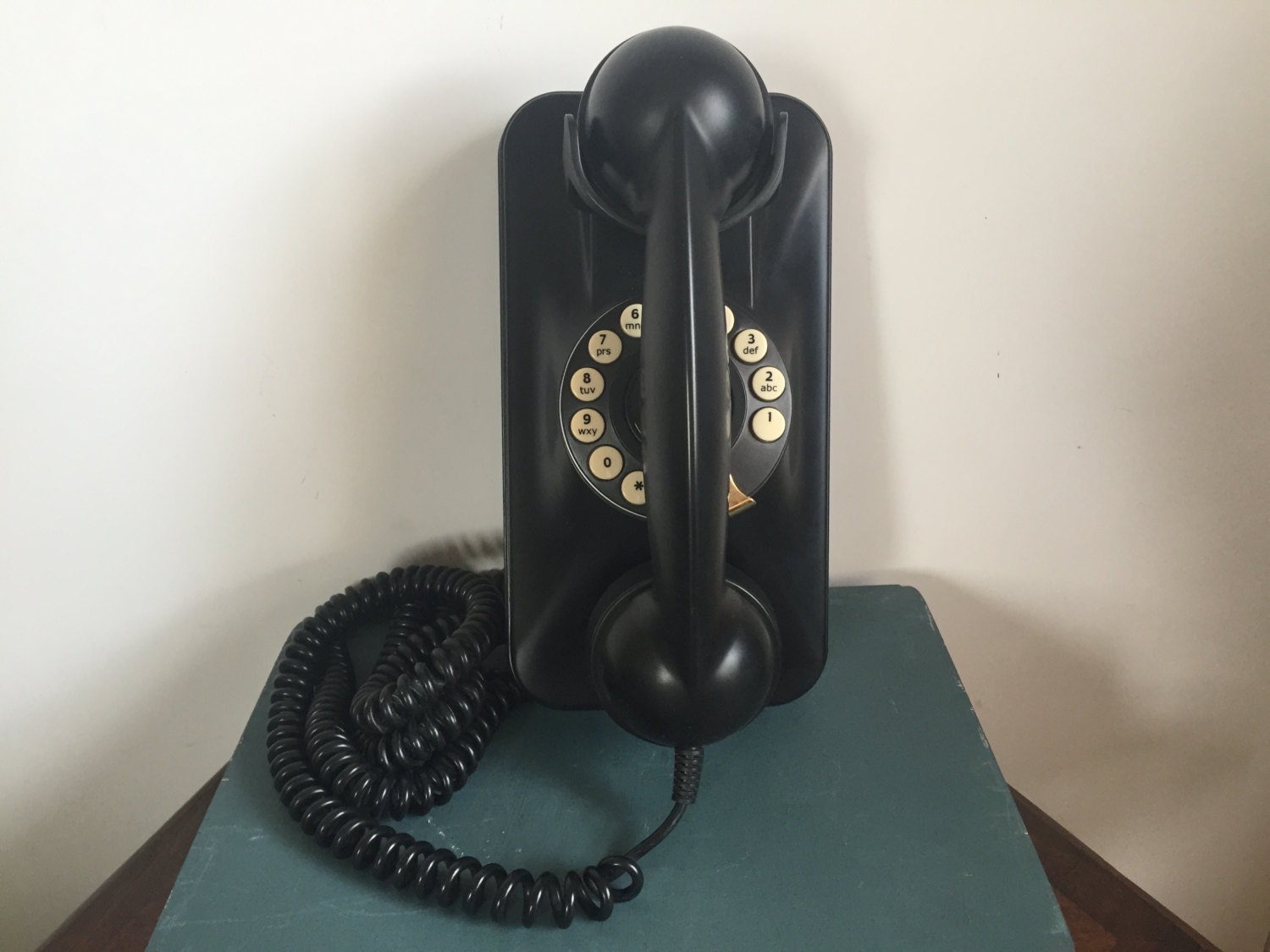 Pottery Barn Grand Wall Phone Corded Push by Grandfatherattic