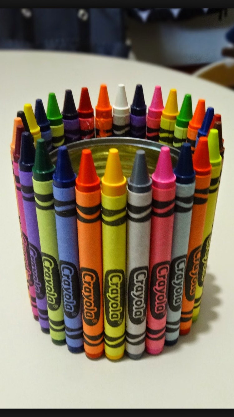 Crayon Can Pencil Holder Teacher Supplies Crayola by BMACrafts