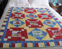 Farm animal quilt blanket 01