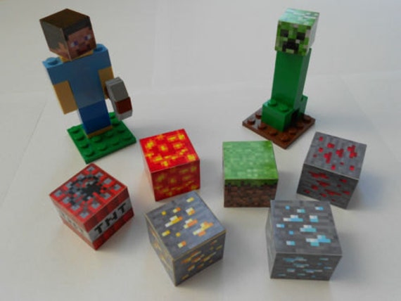 Lego Minecraft Custom Set SteveCreeper 6 x Ore by BackwellStation