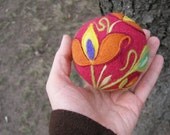 Wool Needle Felting Ball Rattle Ringing