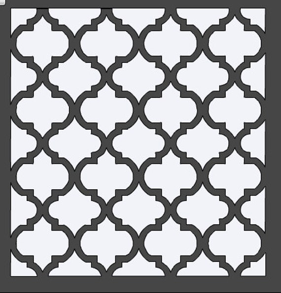 Quatrefoil Stencil 12x12 by HouseofDavis on Etsy