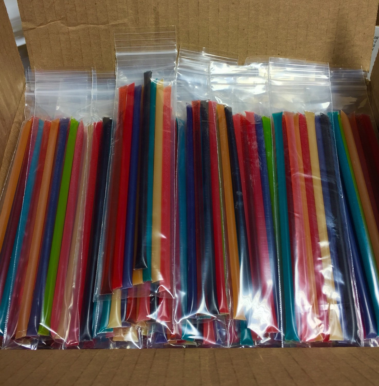 100 Mixed Flavored Honey Sticks by HarrisFamilyApiaries on Etsy
