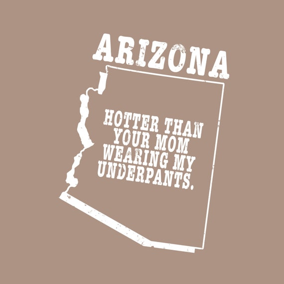 Items similar to Arizona state slogan tee hotter than your ...