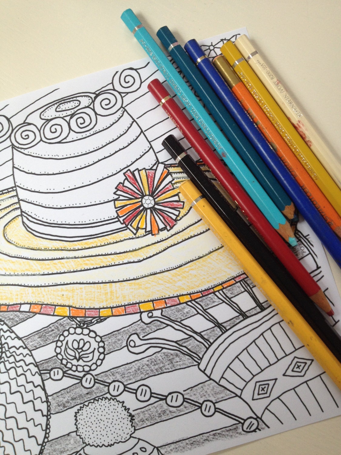 Download Color Your Accessories 1 Adult Coloring page by ColorToRelax