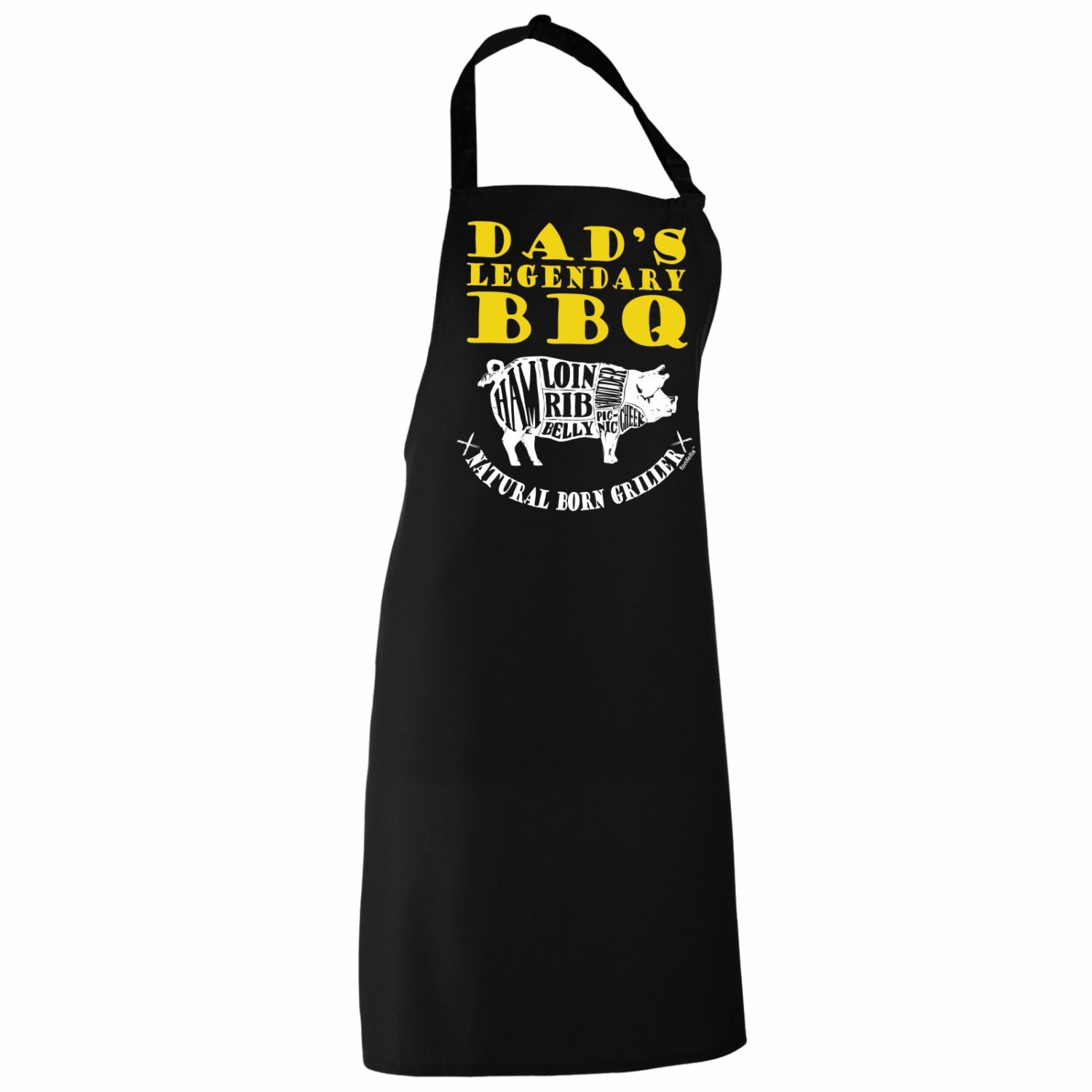 Dad's Legendary BBQ Apron Funny Slogan gift for all