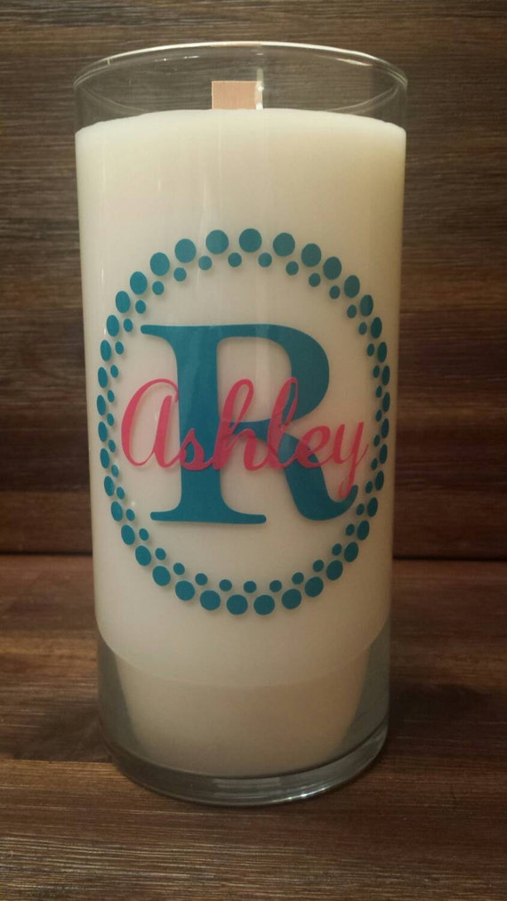 Extra large 28 oz personalized scented soy candle by UpwardMark