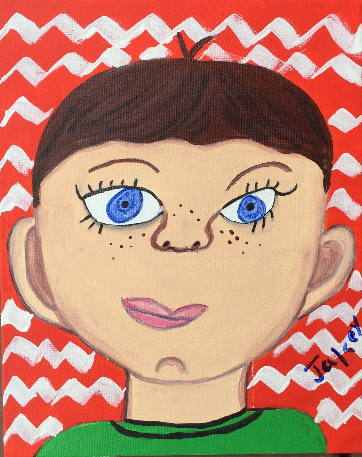 Children's Art Jakey's Self Portrait Giclee Print