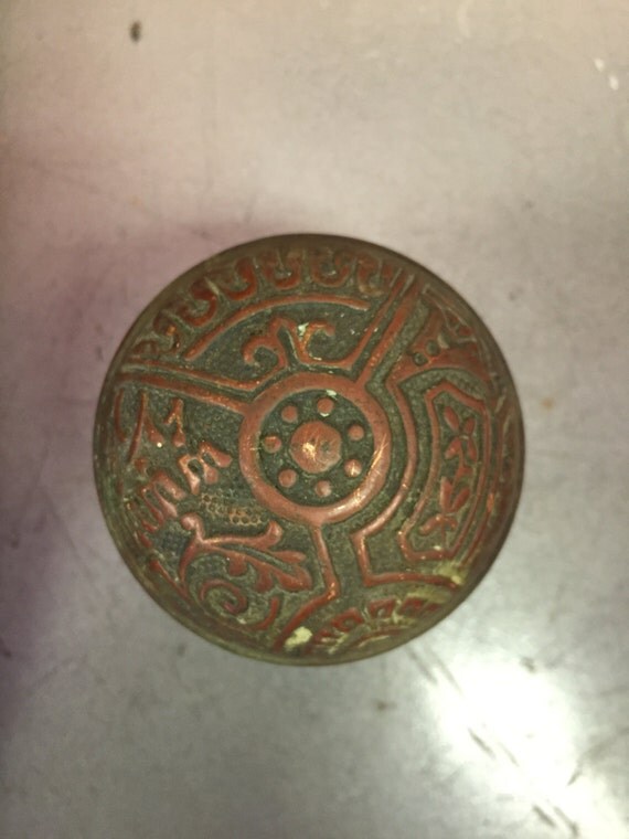 Antique Copper Door Knob by RedArrowSalvage on Etsy
