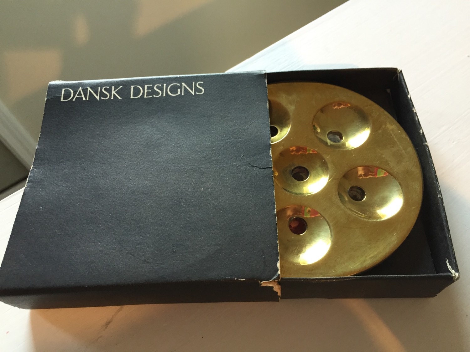 Dansk Brass Mini Taper Candle Holder