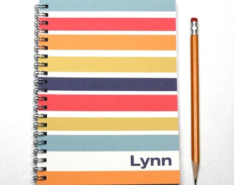 Yearly planner, 2017-2018 weekly planner, customize name, personalized planner, engagement calendar, contemporary style, SKU: pli navy pink