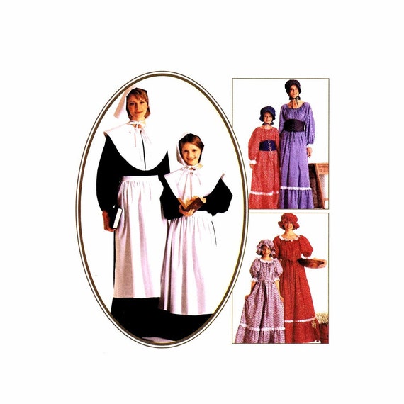 Womens Pilgrim Pioneer Quaker Dress Costumes McCalls 2337