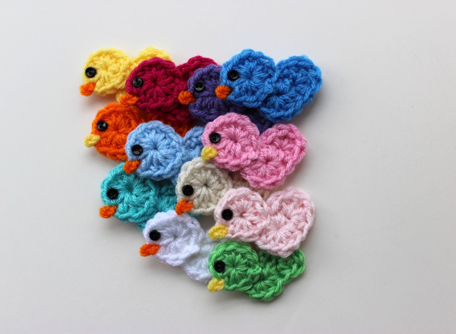 Crochet Rubber Ducky Applique Little Chicken Crochet Pattern
