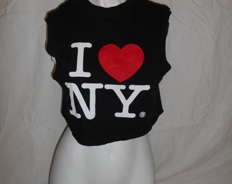 i love ny cropped t shirt