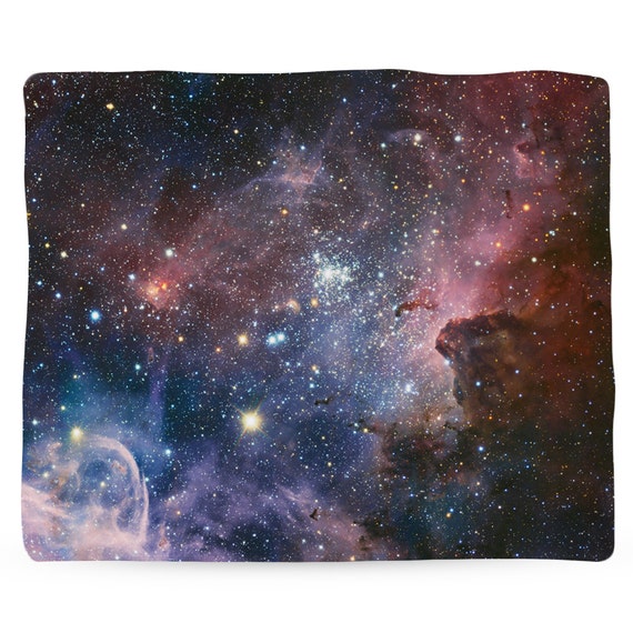 Carina Nebula Galaxy Fleece Space Blanket Printed in USA