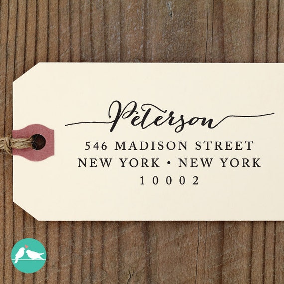 CUSTOM self inking address STAMP with proof Eco by savethedate