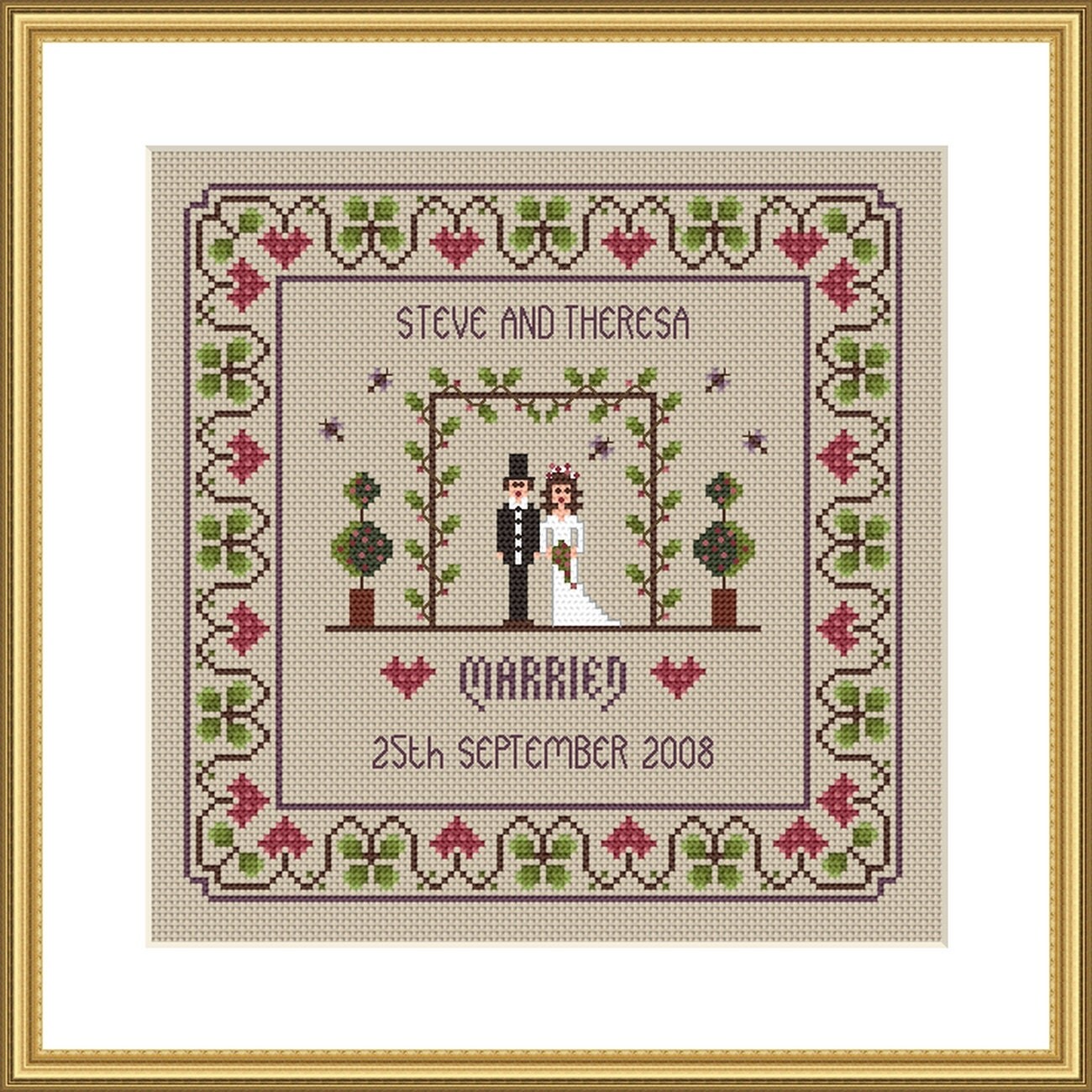 Counted Cross Stitch Pattern The Wedding Cross Stitch Pattern By Little Dove Designs Primitive