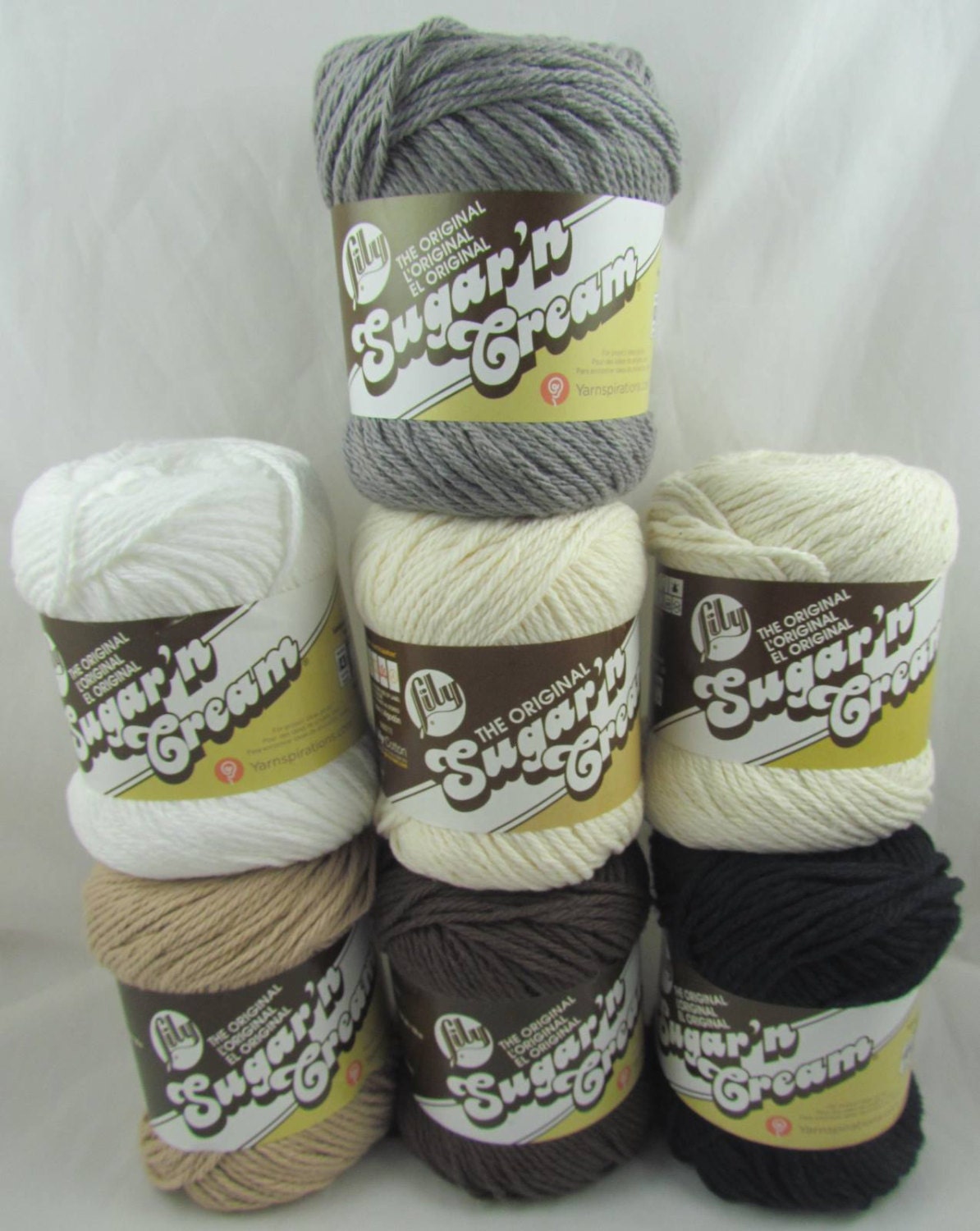 THE NEUTRALS Lily Sugar'n Cream Cotton Yarn by carolscabin