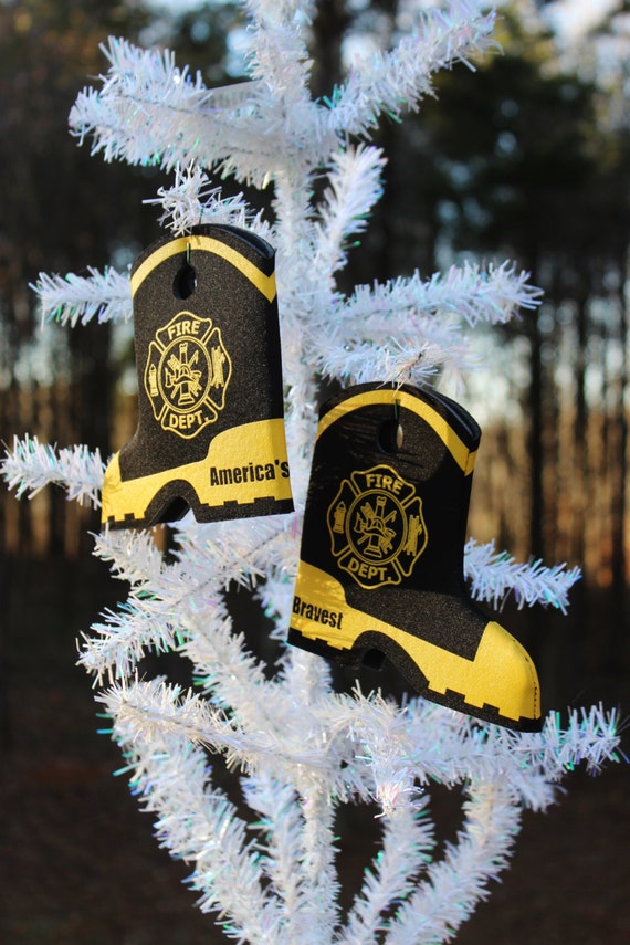 Items similar to Fire department dept boot wedding beer can bottle