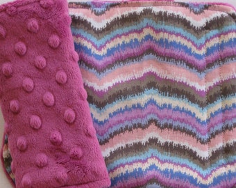 Raspberry Ripple Reversible Car Seat Strap Covers