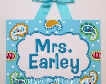 Popular items for hand painted teacher on Etsy
