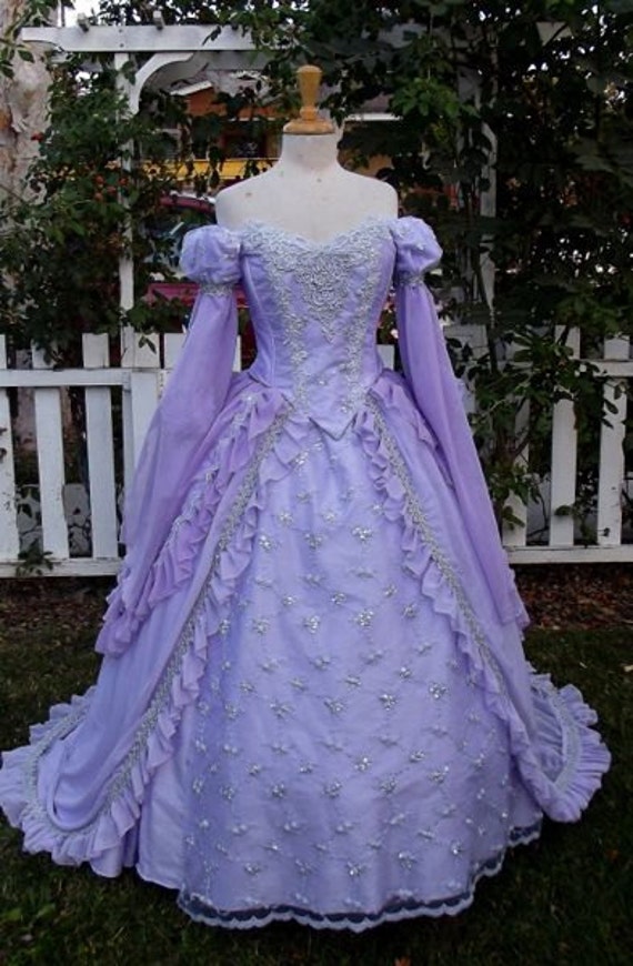 Items similar to Sleeping Beauty Princess Fantasy Gown Custom Color and