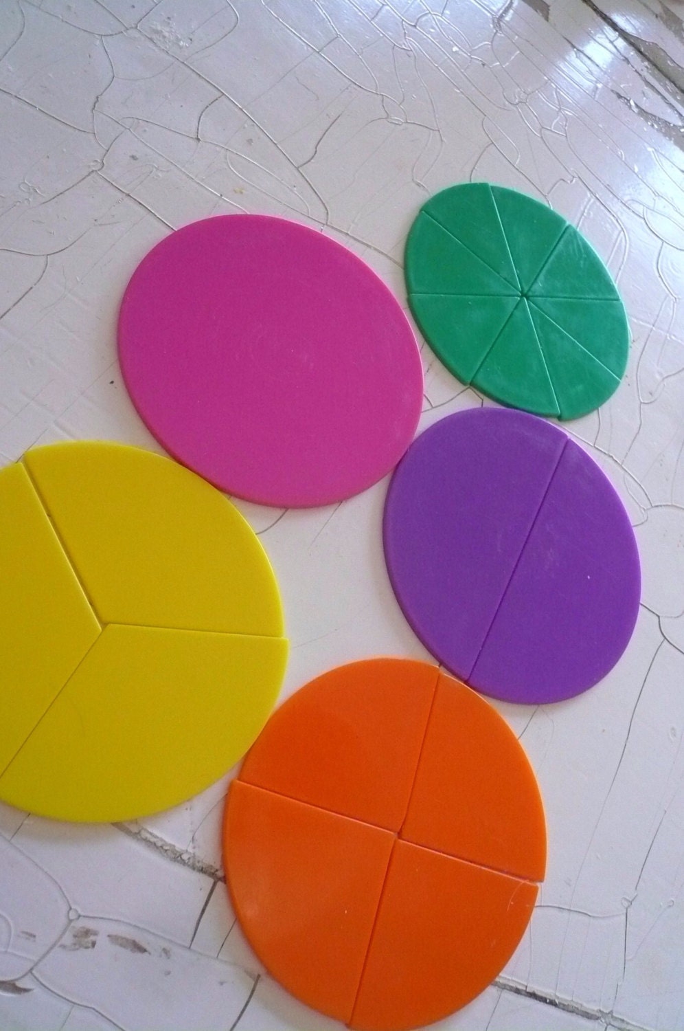 Vintage Plastic Circle Colorful Round Game by VintageReinvented