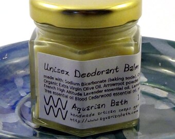 Unisex Deodorant Balm - Natural Deodorant - Organic Deodorant - Aluminum Free deodorant - Vegan 1.5 oz