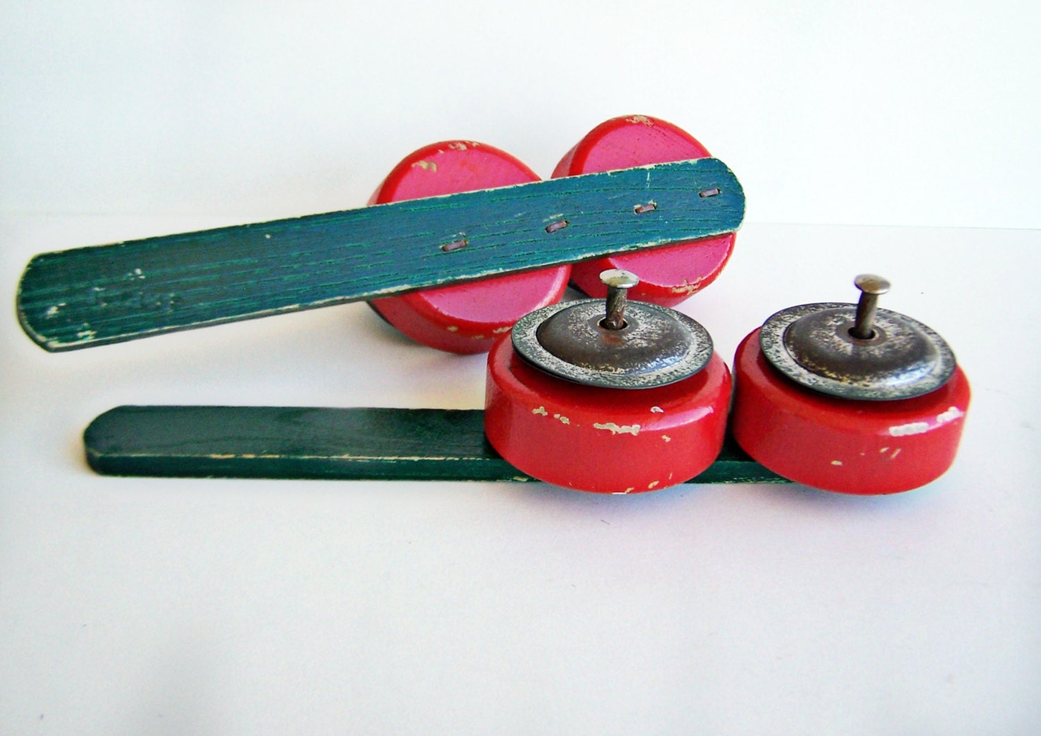 Vintage Tambourine Sticks 2 School musical instrument