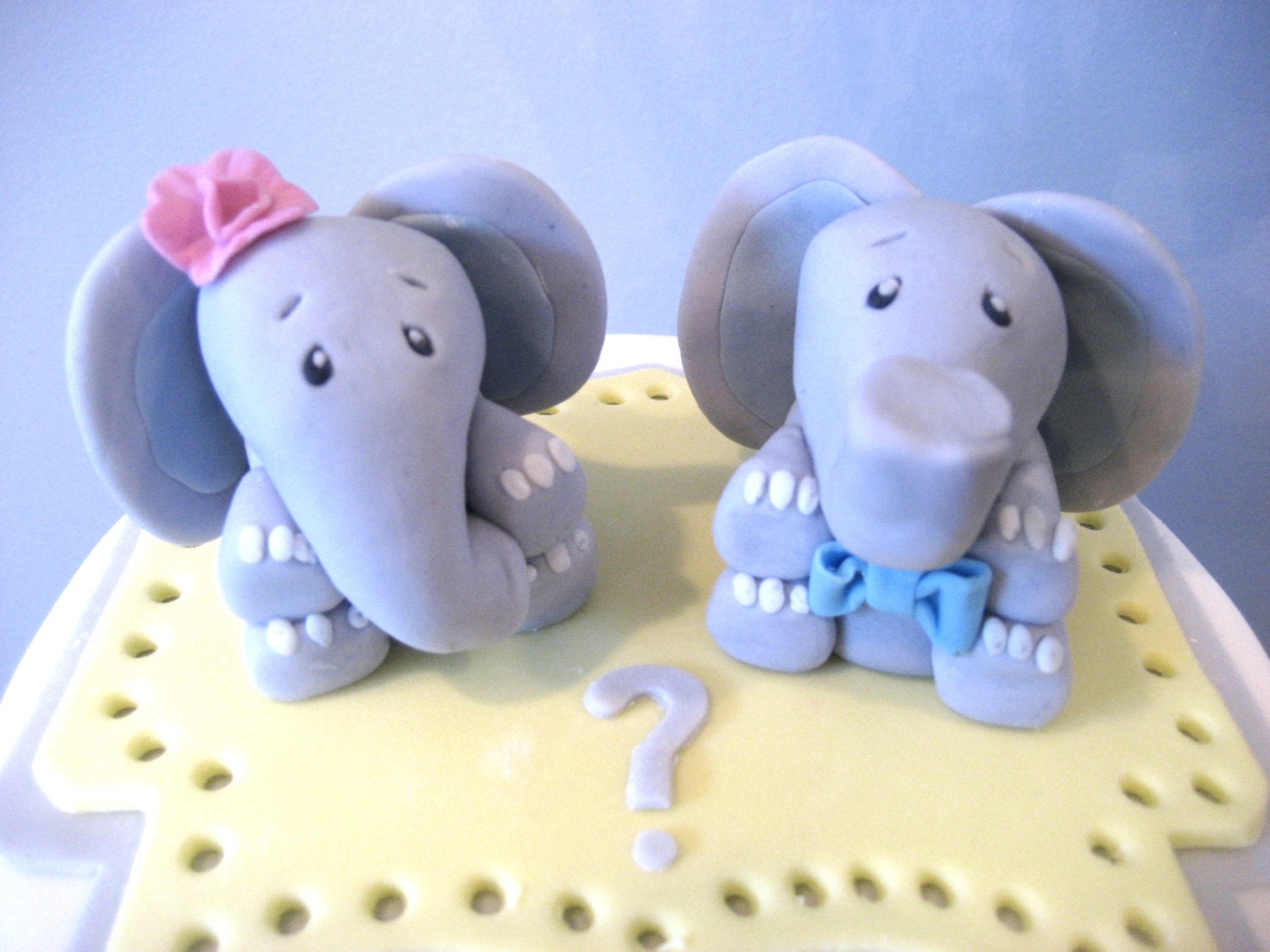 ELEPHANT Cake Topper Baby Elephant Boy Girl Cake Toppers