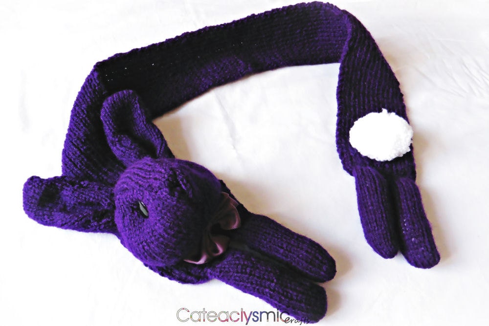 Purple Bunny Scarf