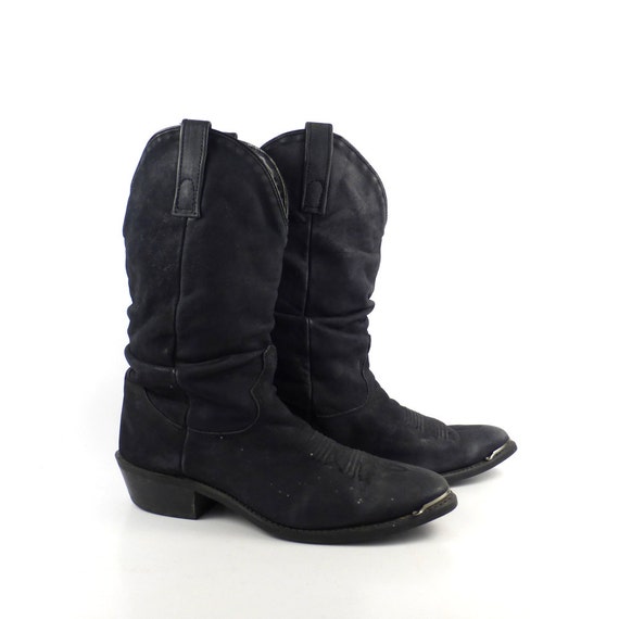 black suede booties block heel