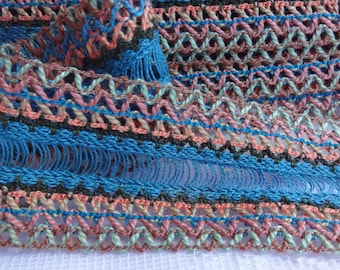 Crochet Zig Zag Ribbon Trim, Zig Zag Ribbon, 1.75" (4.5 cm) Wide Ribbon Trim, Craft Ribbon Trin, Wide Ribbon Trim, 2 Yards