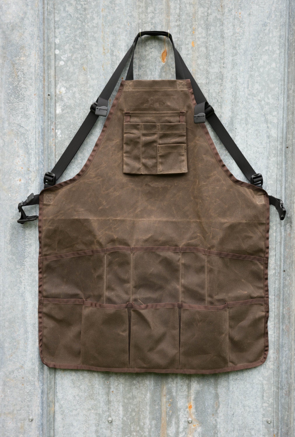 Waxed Canvas Shop Apron by RandiJoFabrications on Etsy