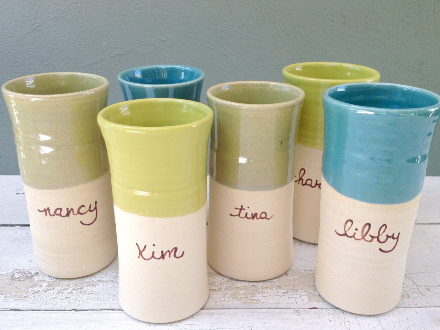 Personalized Tumbler Large Tumbler Pottery Tumbler Ceramic