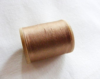 Antique 1930's Richardson's Pure Silk Hand Sewing Embroidery Floss Thread 50 Yd Spool Soft Cocoa
