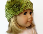 18 Inch Doll Hat AG Doll Beanie Doll Clothes Green