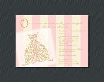 Printable - Once Upon A Time - Fairy Tale Bridal Shower or Party Invitations