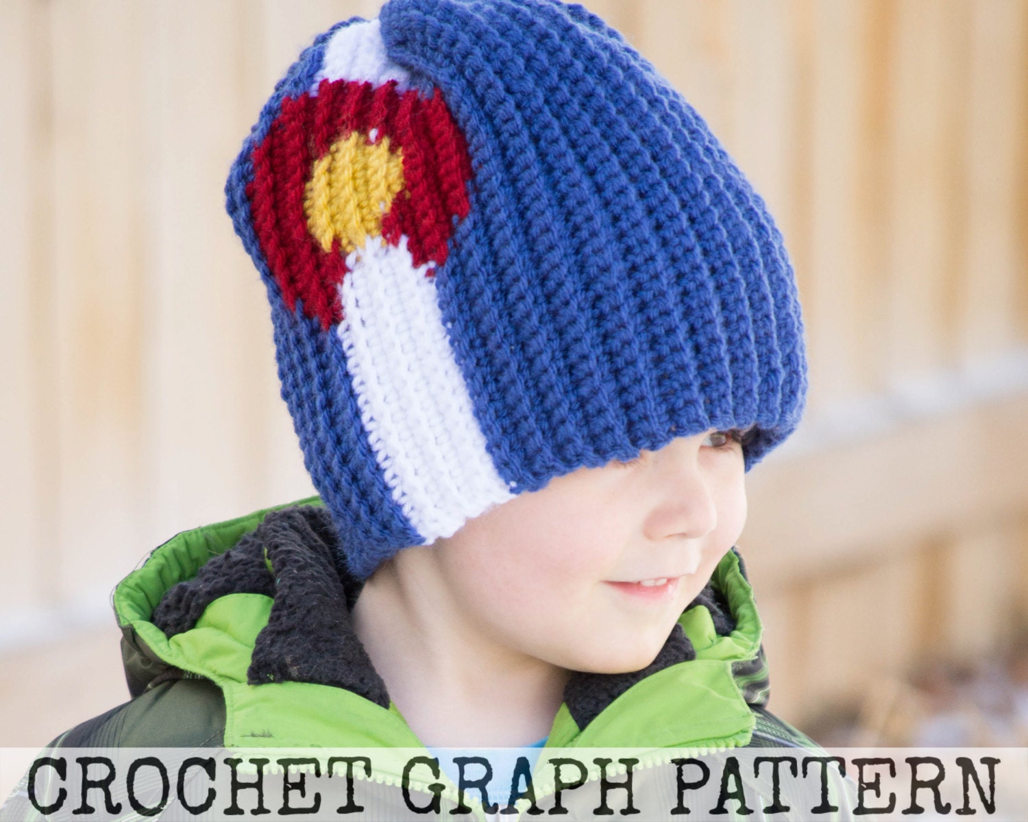 CROCHET GRAPH Colorado Flag Color Grid for Crochet or Knit