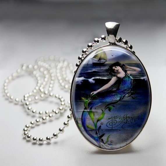 Mermaid Pendant Siren of the Sea Pendant by SouthernBelleOOAK