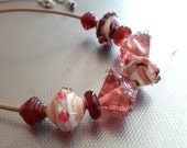 Lampwork Necklace, Handmade Glass Necklace, Contemporary Necklace, Fashion Jewelry, Artisan Jewelry Gift for Her