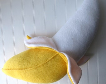 Banana Pillow, Food Pillow, Fruit Pillow, Food Plush