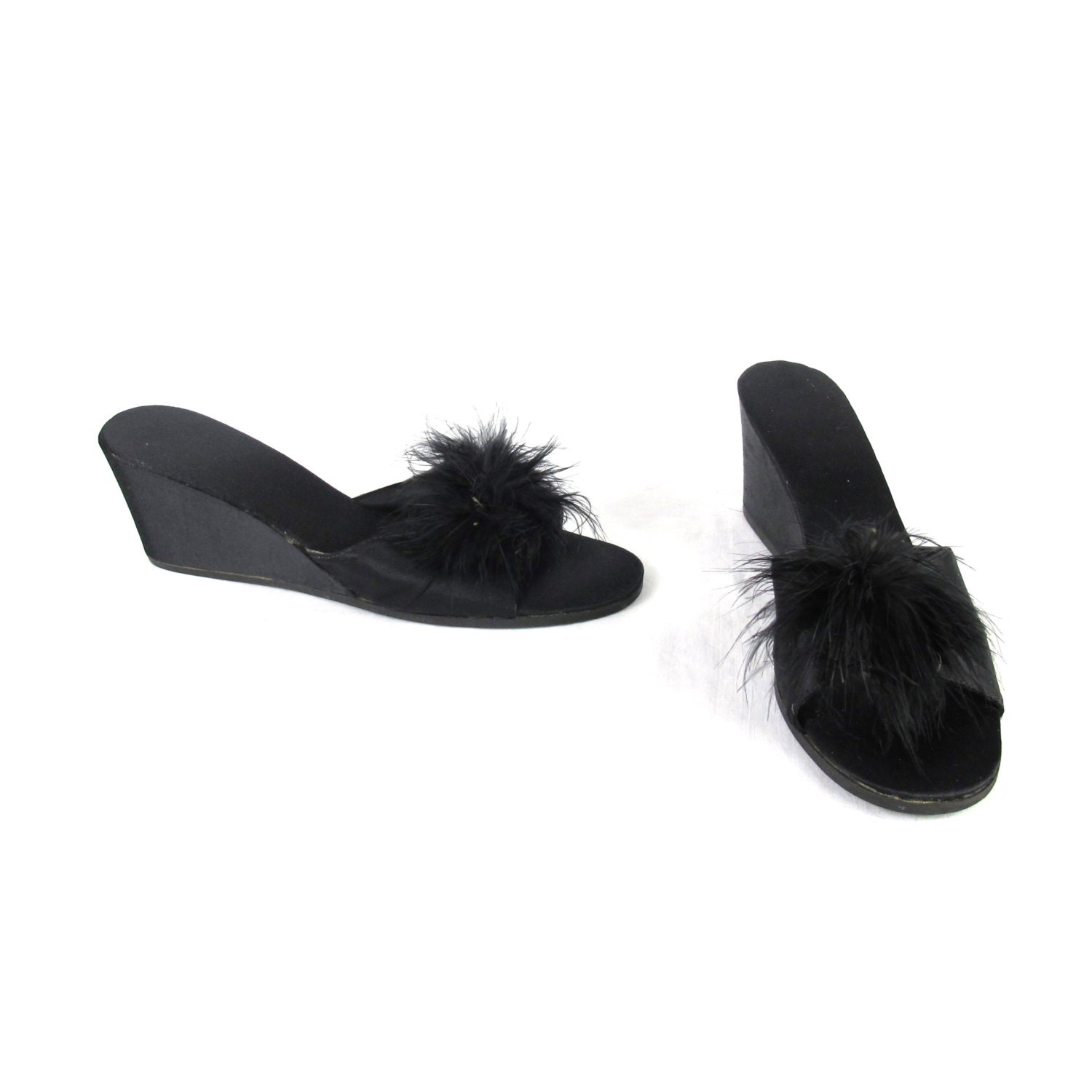 marabou boudoir slippers
