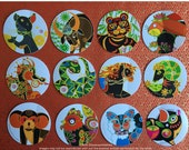 Chinese new year cards Chinese New Year Animals Illustrated Cards by stillwaterartstudio